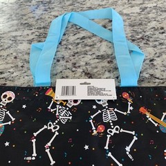 Halloween Tote Bag Day Of The Dead Sugar Skull Skeleton Dia De Los Muertos NWT