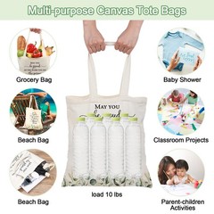 60 Pcs Employee Appreciation Gift Totes Bulk Inspirational Canvas Bags Reusab…