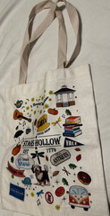 Gilmore Girls Canvas Tote Bag Beige Multicolor Graphic Print 15×13 in