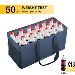 42L Extra Large Utility Tote Bag, Solid Oxford Fabric Storage Bag with Handle…