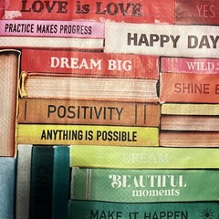 ❤️POSITIVE LOVE BOOKS 🌈Reusable Shopping Bag~EcoTote TJ Maxx Colorful 📚