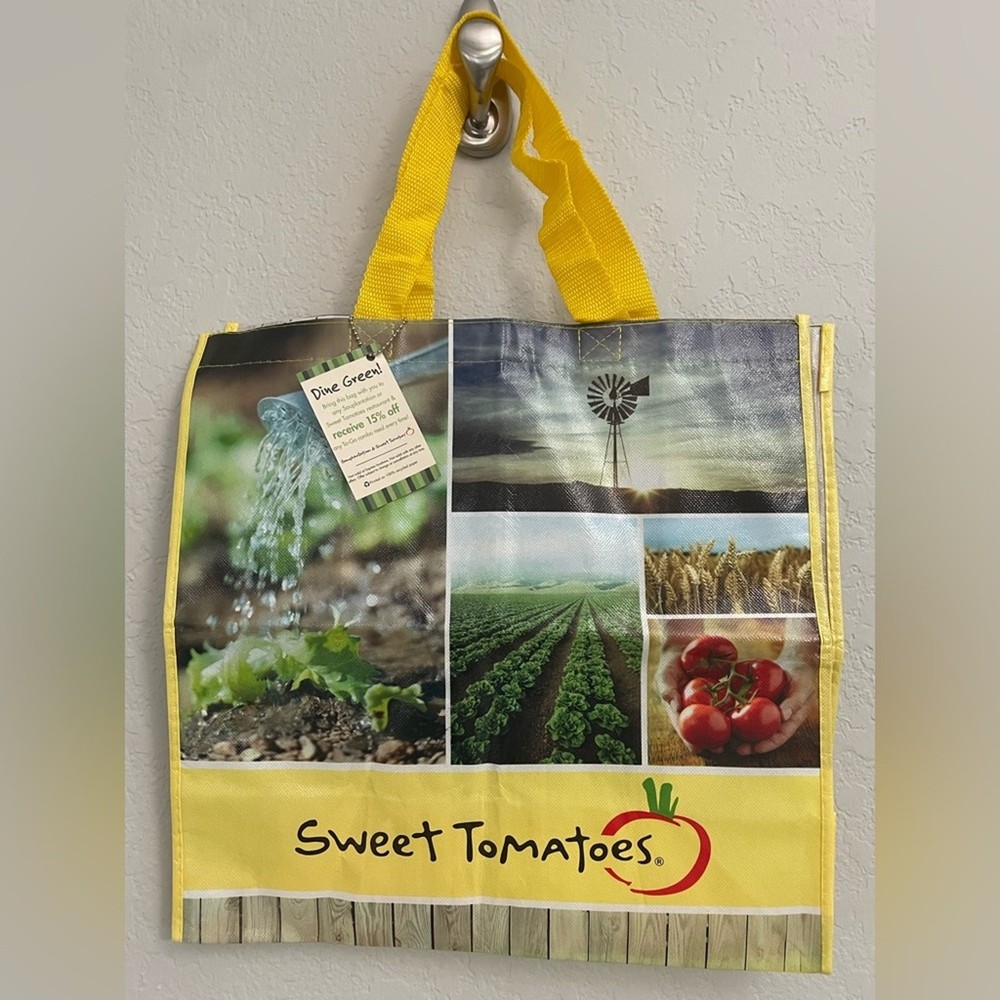 Sweet Tomatoes Souplantation reusable plastic bag 15×15 NWT