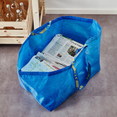 pack of 10 New IKEA Frakta, BLUE BAG, LARGE, Strong Shopping Grocery Storage Bag