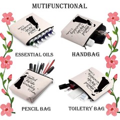 WCGXKO Inspired Gift Zipper Pouch Cosmetics Bag For describe them accurately