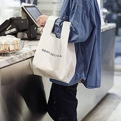 Dean &amp Deluca Minimal Eco Bag White Women’s Compact Foldable Lightweight 48 x