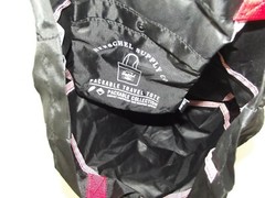 Herschel Reuseable Packable Tote Bag Los Angeles Red Handle