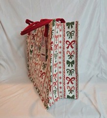 Merry & Bright Eco-Friendly Christmas Theme Heavy Duty Canvas Reusable Tote