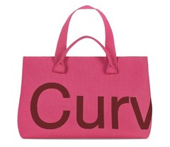 Curves by Sean Brown Tote in Merlot/Rose