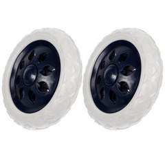 2 Pcs Shopping Cart Wheels Plastic Casters Replacement for Grocery Trolley