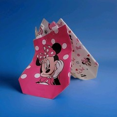 Disney Minnie Mouse 2 Pack Mini Reusable White Gift Bags with Handles NEW!