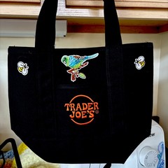 Trader Joe’s One Mini Bag Embroidery Special 2 Pretty bird 4 Honeybee 🐝