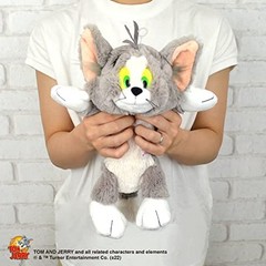 NICI Tom and Jerry Tom Figure Pouch 28cm Plush Case Stuffed Polyester Cartoon