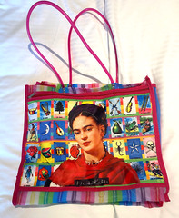 Frida Kahlo Mexican Loteria Mesh Bag Bolsa De Maya Mexicana De Frida Kahlo