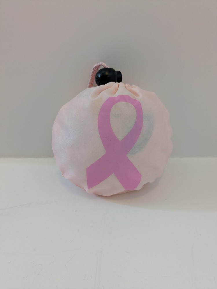 Pocket Foldaway Bag Breast Cancer Awareness Pink Grocery Errands Reusable On Go