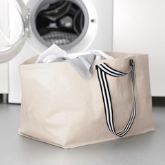 4 Qty- Ikea GÖRSNYGG Large Shopping Laundry Bag, Beige 22 ½ x 15 ¼ x 14 ½” NEW
