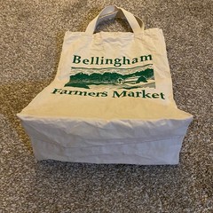 Bellingham Farmers Market Cotton Canvas Tote Bag Recyclable & Reusable