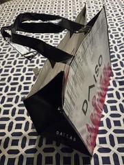 Daiso Japan Dallas Skyline Medium Reusable Shopping Bag Tote