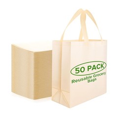 Reusable Grocery Bags Eco-Friendly – Large Reusable Shopping Bags, Heavy Duty…