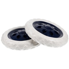 2 Pcs Shopping Cart Wheels Plastic Casters Replacement for Grocery Trolley