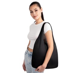 Nanobag Ultralight Foldable Tote Bag, Reusable Grocery & Travel, Black