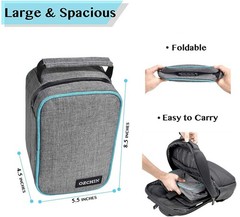 OZCHIN Smell Proof Bag with Combination Lock File Organizer Case M, grey