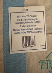 TRADER JOE’S MINI PASTEL CANVAS TOTE BAG BABY BLUE NWT FREE GIFT FAST SHIP 🎁
