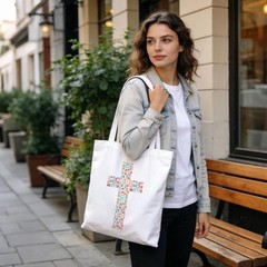 Christian Tote Bag, Christian Gift for Men Women, Mom Gifts, Aesthetic Canvas…