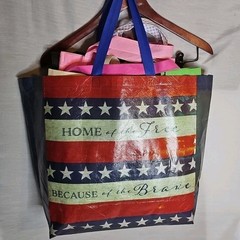 Lot of 12 Reusable Grocery Shopping Bags Various Brands and Sizes And Materials