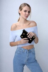 Deanfun Makeup Case Small, Cosmetic Zipper Bag Waterproof for Heart D2-51356