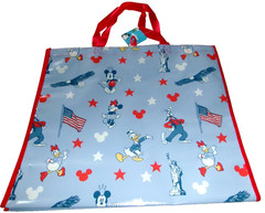 Disney Reusable Tote ~PATRIOTIC MICKEY & FRIENDS~ 19.5″ X 17.5″ X 7.5″