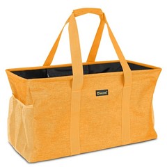 BALEINE Extra Large Utility Tote Bag with Reinforced 22”x12”x10”, Yellow