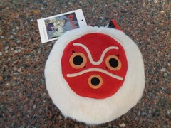 Princess Mononoke San Mask Reusable Shopping Tote Bag In Plush Ghibli Bandai New