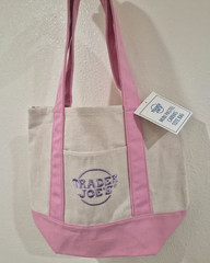 BRAND NEW – Trader Joe’s PASTEL Mini Tote Bags (PINK) for Easter gift