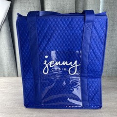 Jenny Craig Insulated Cooler Bag Double Handles Clear Front Pocket Retired