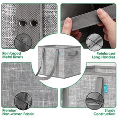Reusable Large Foldable Grocery Shopping Tote Bags with Reinforced Straps