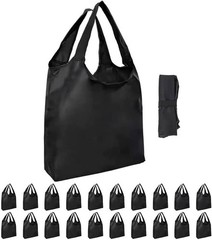 Washable and Foldable Shopping Bags – 20 Durable Totes, Perfect for Everyday Use