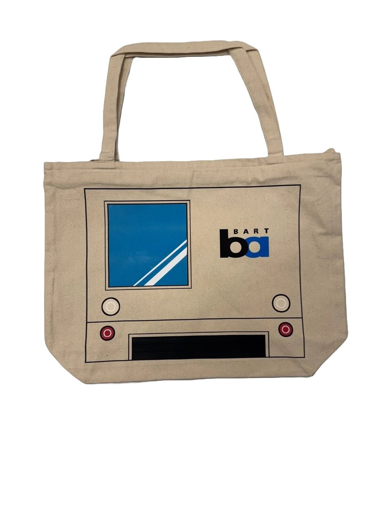 BART Bay Area Rapid Transit District – Legacy Train Canvas Tote Bag – NEW