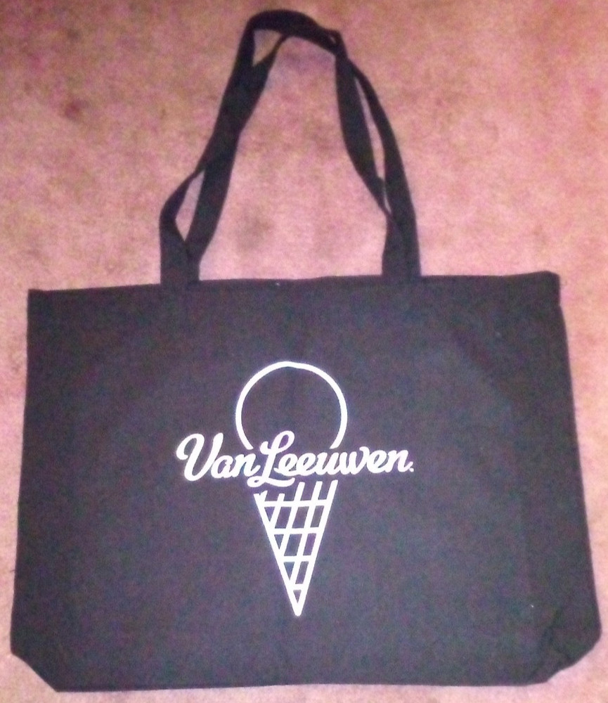Van Leeuwen Logo Black Tote Bag – “A Life With Anything Good Is Bad”….