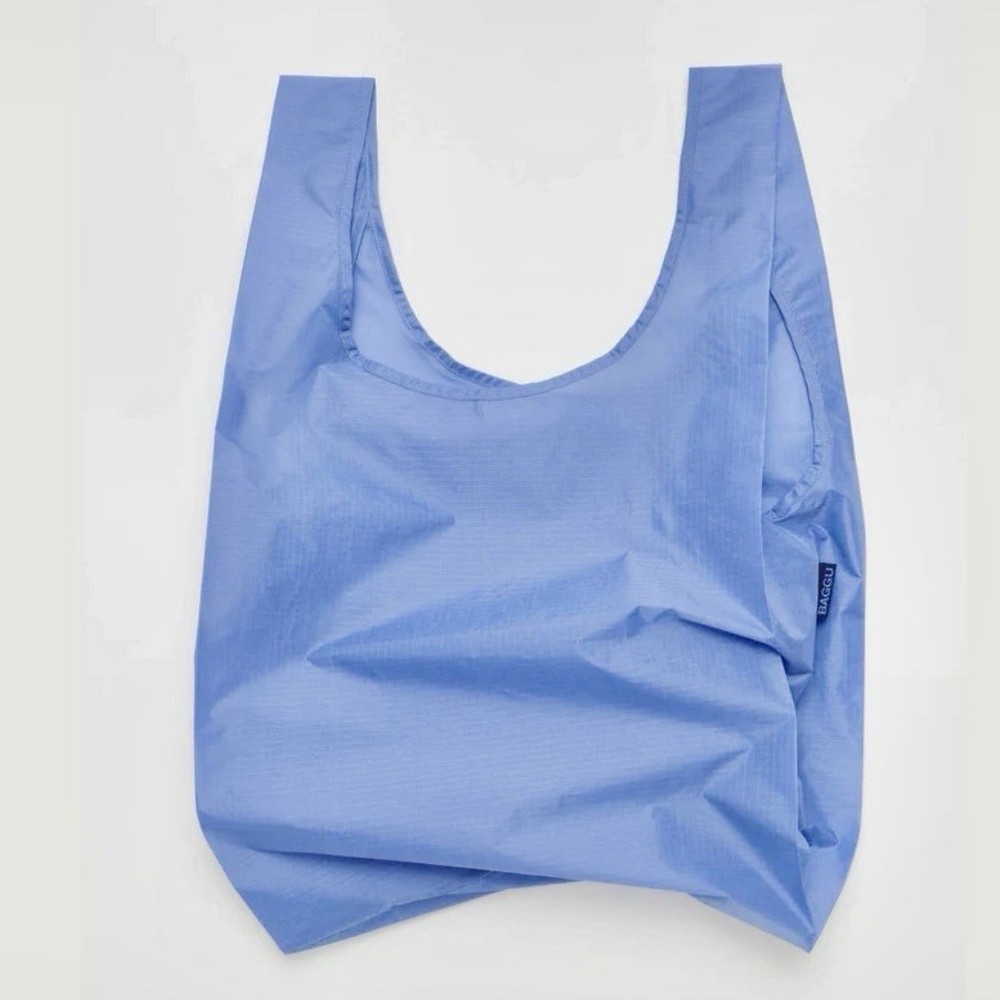 NEW! Baggu STANDARD BAG in “Cornflower” Blue Washable Recyc. Nylon SOLD OUT/RARE