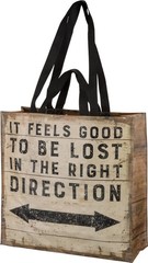 Double Sided Reusable Market Tote Bag | See The World | Primitives by Kathy