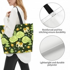 EcoFriendly Portable Reusable Canvas Grocery Storage Shoulder Shopping Tote Bag