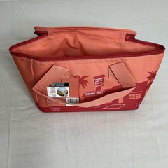 Trader Joes Mini Insulated Bag Peach Lunch Snacks Drinks New
