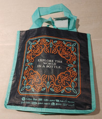 Foldable 6 Bottle Wine Bag Collapsible Grocery Shopping Durable Nylon Straps