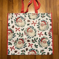 TJX Large Shopping Tote Bag – Lotta Santa Claus – Reusable EcoFriendly🎄SANTA