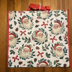 TJX Large Shopping Tote Bag – Lotta Santa Claus – Reusable EcoFriendly🎄SANTA