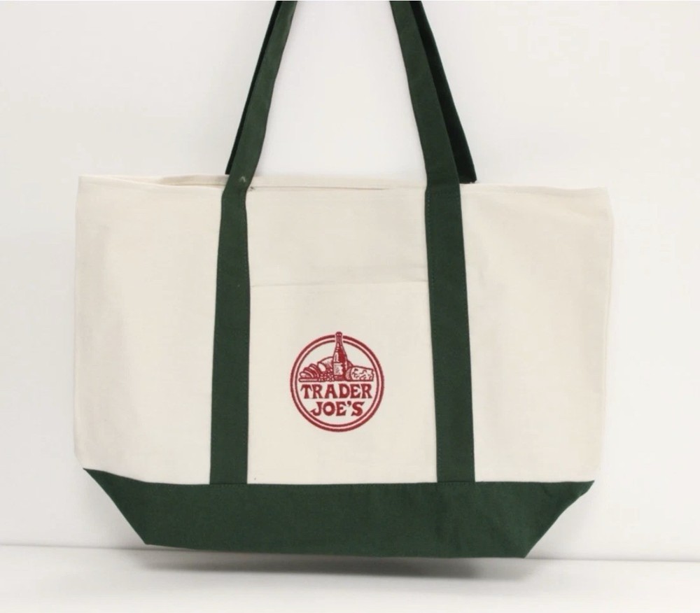 New with Tags Popular Trader Joe’s Canvas Shopping Bag Tote