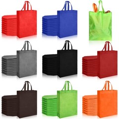 Silkfly 120 Pcs Non Woven Tote Bags Bulk 11.8 x 4 x 15 Inch Large Reusable Gi…