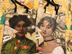 2 Trader Joe’s Home Cooking with Joe, Lady Joni and Lady Jolene Shopping BagNWT