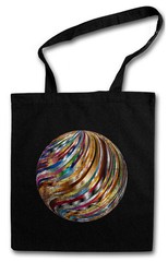 DISCO BALL SHOPPING BAG Retro Light Oldies Music Rave Cyber Dance Mirror Ball
