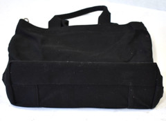 Iswee Shopping Canvas Tote Bag Shoulder Carrying Case Black Cross Body 14″ x 14″